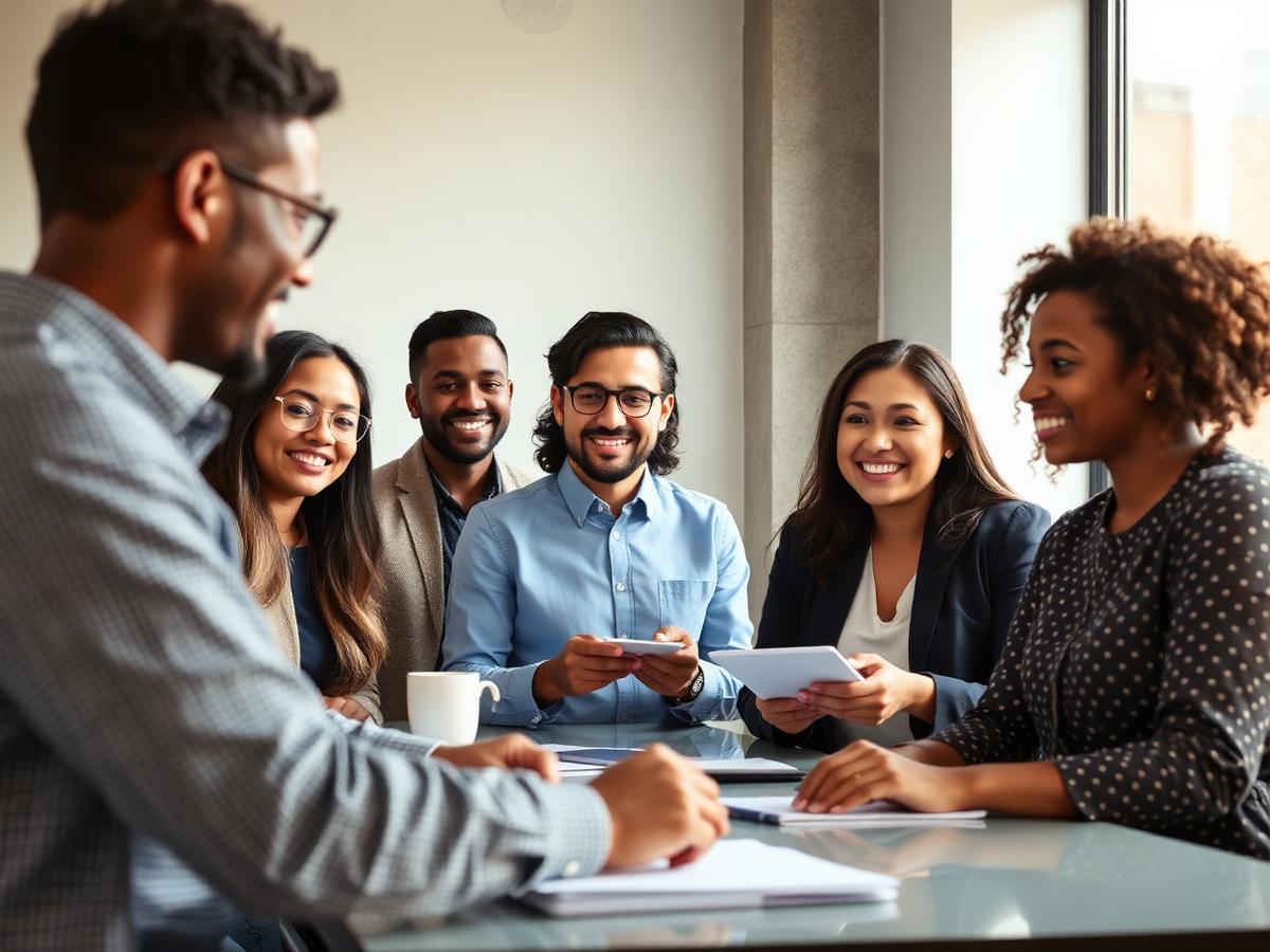 A6Systems recruiters and consultants working together in a modern office